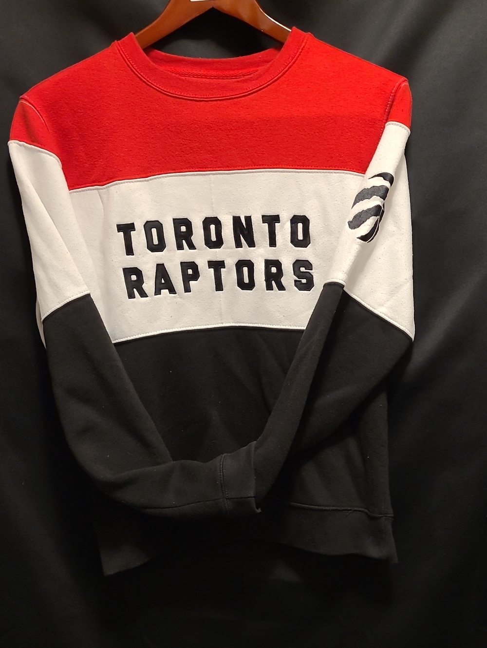 Toronto Raptors Men's Colorblock Crewneck Sweater - Red/White/Black